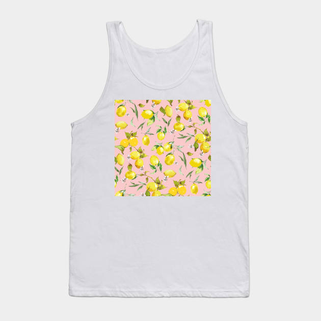 Watercolor lemons 9 Tank Top by B&K